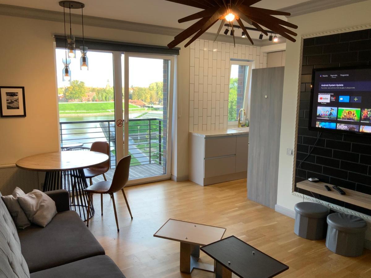 Riverside Apartment Self Check-In Klaipėda Kültér fotó